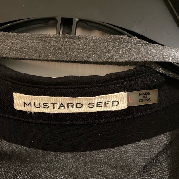 Black Chiffon Duster size large - Picture 2 of 3